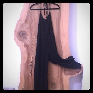 Urban Outfitters Black Haltered Jumpsuit
